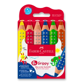 Faber-Castell Grippy Buntstifte - 6 Farben